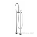 Brushed Waterfall Floorstanding Bathtub Faucet